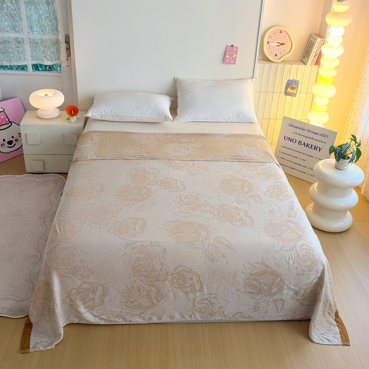 91家纺网 家纺一手货源 找家纺 棠薇家纺 2026新款竹纤维毯子冷感毯毛巾被柔滑多功能夏凉毯盖毯纱发毯办公室午休毯 爱意玫瑰