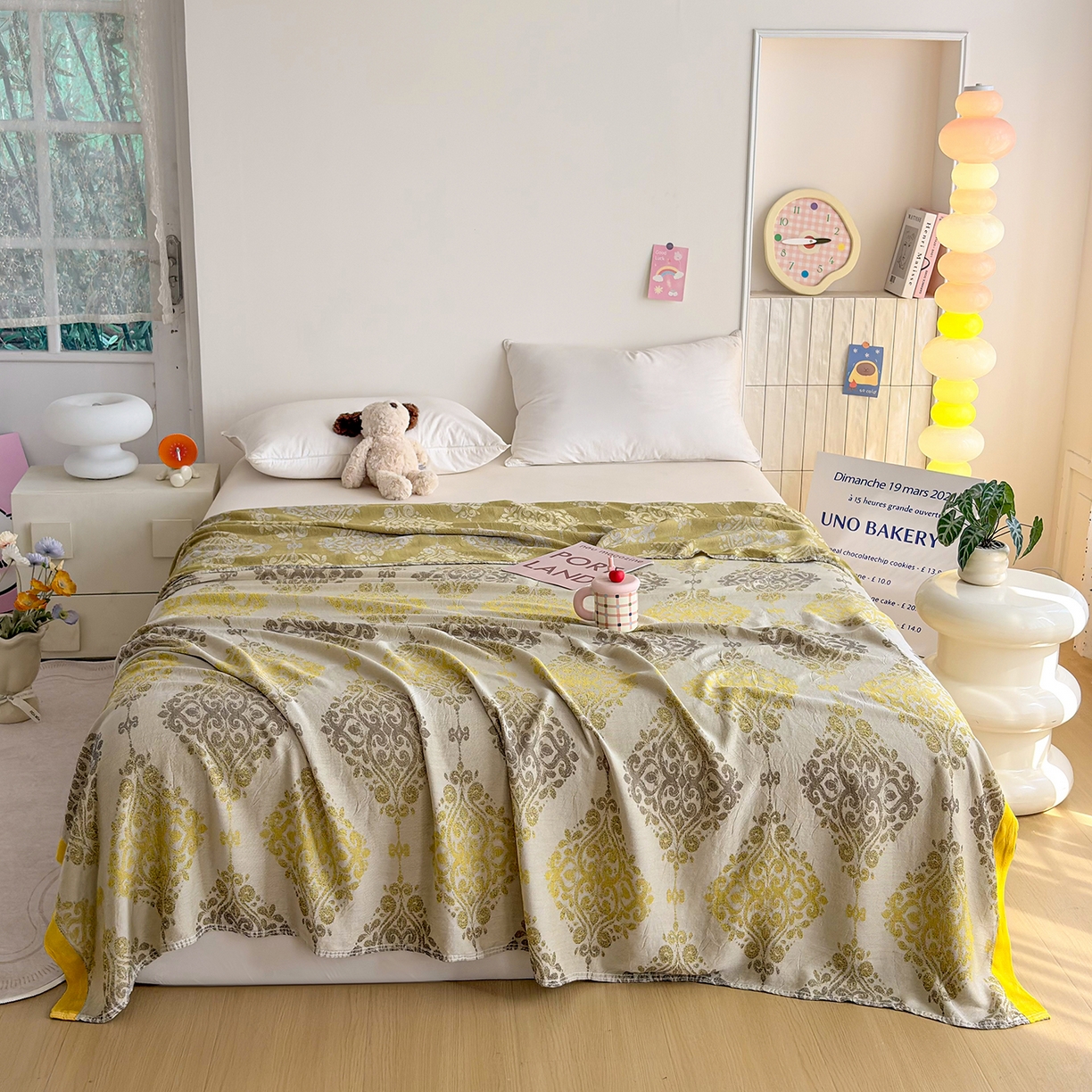 91家纺网 家纺一手货源 找家纺 棠薇家纺 2026新款竹纤维毯子冷感毯毛巾被柔滑多功能夏凉毯盖毯纱发毯办公室午休毯 巴洛克