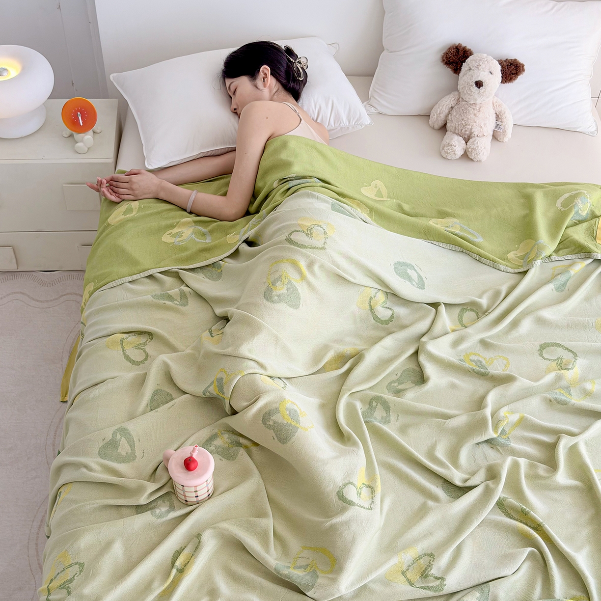 91家纺网 家纺一手货源 找家纺 棠薇家纺 2026新款竹纤维毯子冷感毯毛巾被柔滑多功能夏凉毯盖毯纱发毯办公室午休毯 心愿