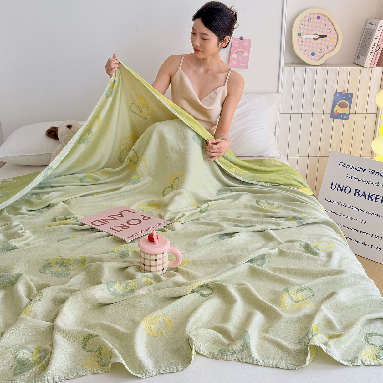 91家纺网 家纺一手货源 找家纺 棠薇家纺 2026新款竹纤维毯子冷感毯毛巾被柔滑多功能夏凉毯盖毯纱发毯办公室午休毯 心愿