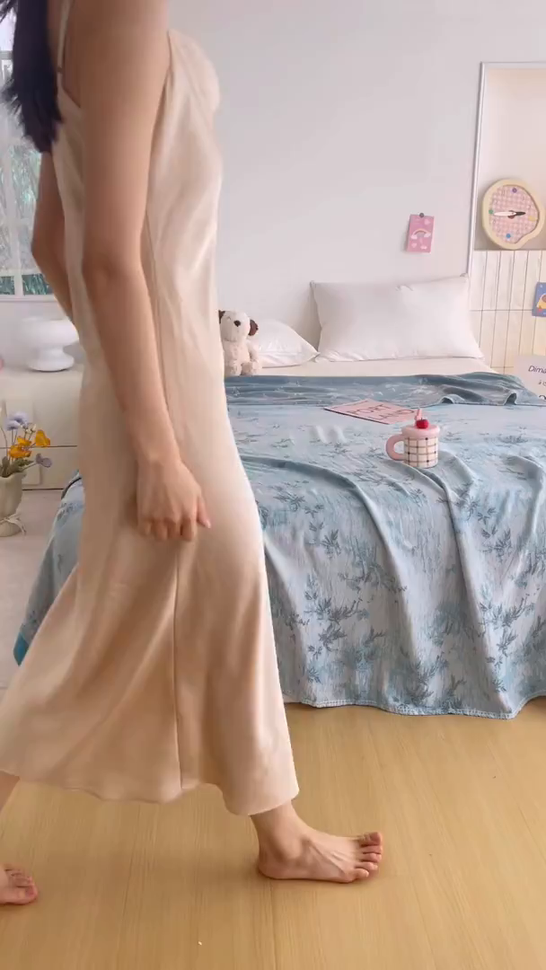 91家纺网 家纺一手货源 找家纺 棠薇家纺 2026新款竹纤维毯子冷感毯毛巾被柔滑多功能夏凉毯盖毯纱发毯办公室午休毯 竹韵蓝调