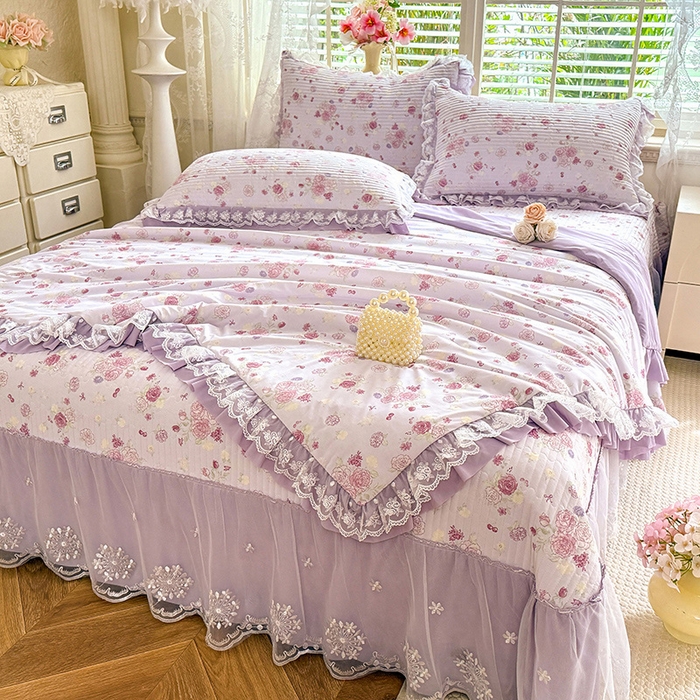 91家纺网 家纺一手货源 找家纺 （总）苏米娜家纺SUMINA 苏米娜2026新款A类母婴级锦氨凉席夏被床盖款四件套夏凉被空调被床盖款凉席四件套