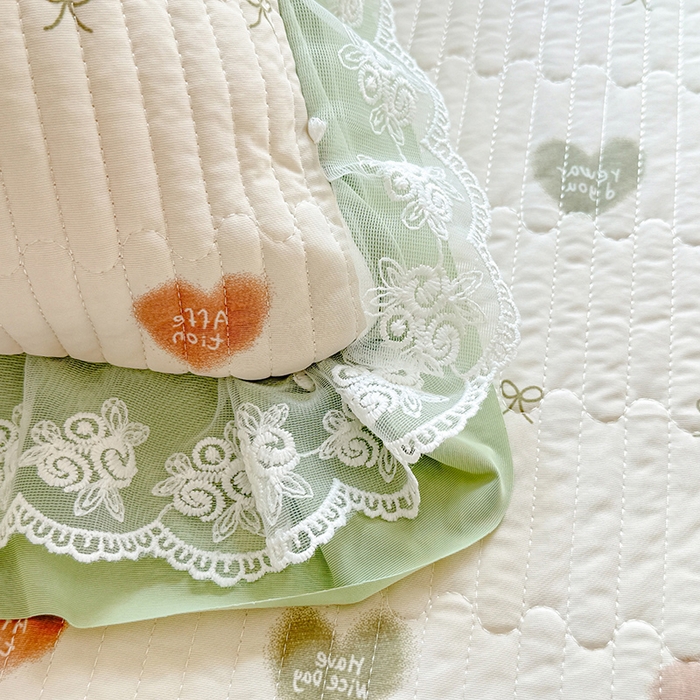 91家纺网 家纺一手货源 找家纺 苏米娜家纺SUMINA 苏米娜2026新款A类母婴级锦氨凉席夏被床盖款四件套夏凉被空调被床盖款凉席四件套 芯语-绿