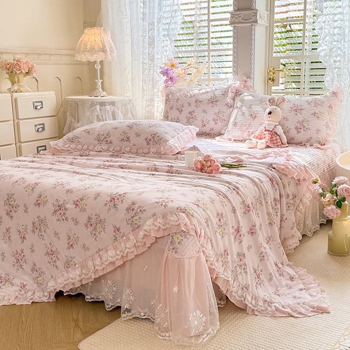 91家纺网 家纺一手货源 找家纺 苏米娜家纺SUMINA 苏米娜2026新款A类母婴级锦氨凉席夏被床盖款四件套夏凉被空调被床盖款凉席四件套 寻梦