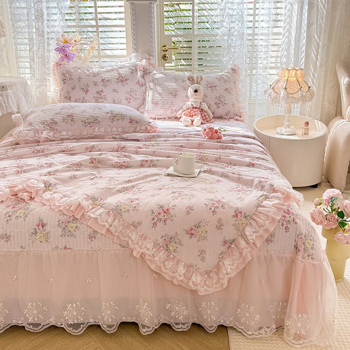 91家纺网 家纺一手货源 找家纺 苏米娜家纺SUMINA 苏米娜2026新款A类母婴级锦氨凉席夏被床盖款四件套夏凉被空调被床盖款凉席四件套 寻梦