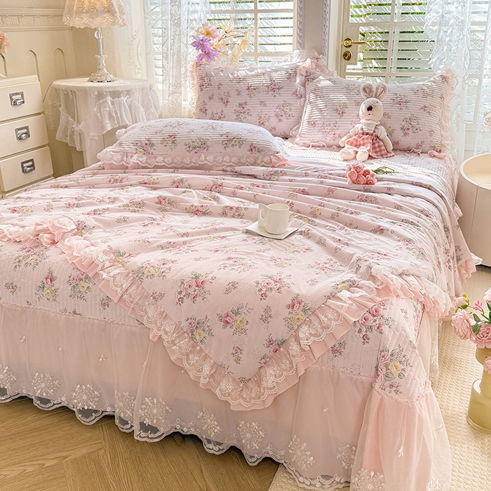 91家纺网 家纺一手货源 找家纺 苏米娜家纺SUMINA 苏米娜2026新款A类母婴级锦氨凉席夏被床盖款四件套夏凉被空调被床盖款凉席四件套 寻梦