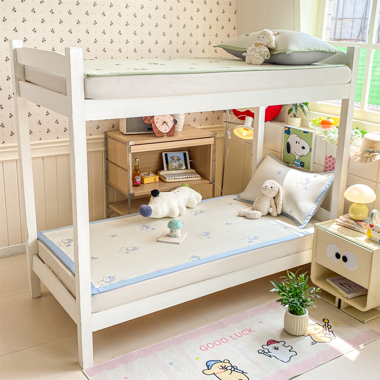 91家纺网 家纺一手货源 找家纺 （总）源舍家纺 2026新款A类PE卡通凉席三件套