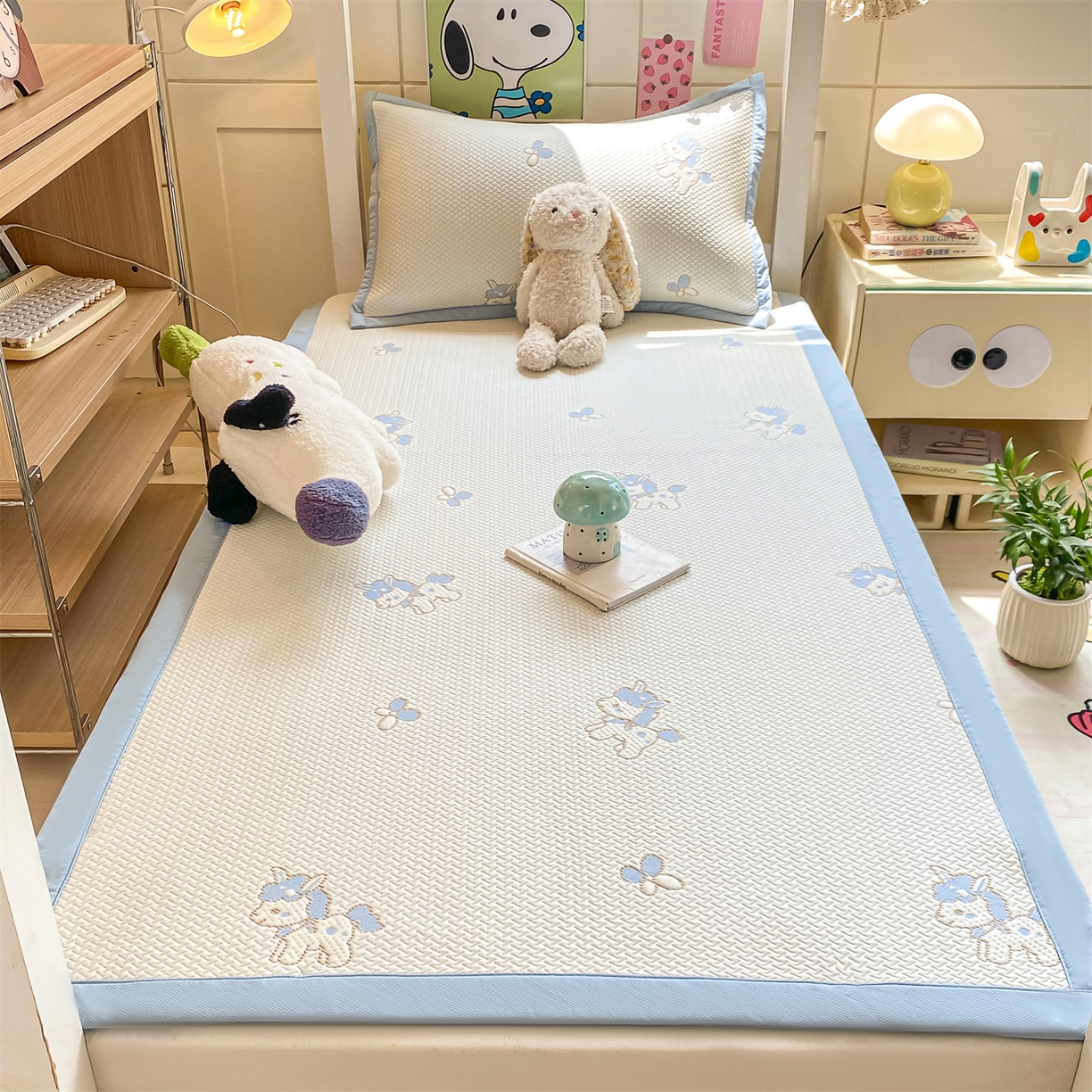 91家纺网 家纺一手货源 找家纺 （总）源舍家纺 2026新款A类PE卡通凉席三件套