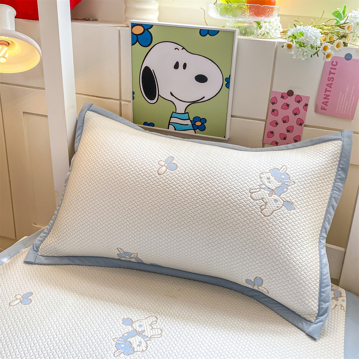 91家纺网 家纺一手货源 找家纺 （总）源舍家纺 2026新款A类PE卡通凉席三件套