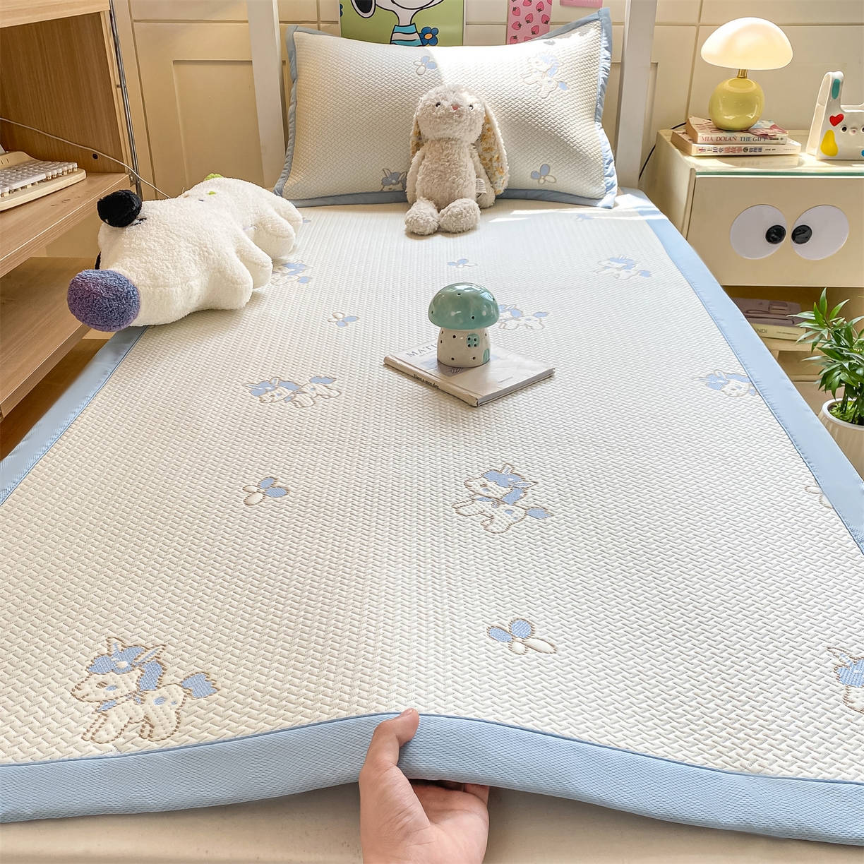 91家纺网 家纺一手货源 找家纺 （总）源舍家纺 2026新款A类PE卡通凉席三件套