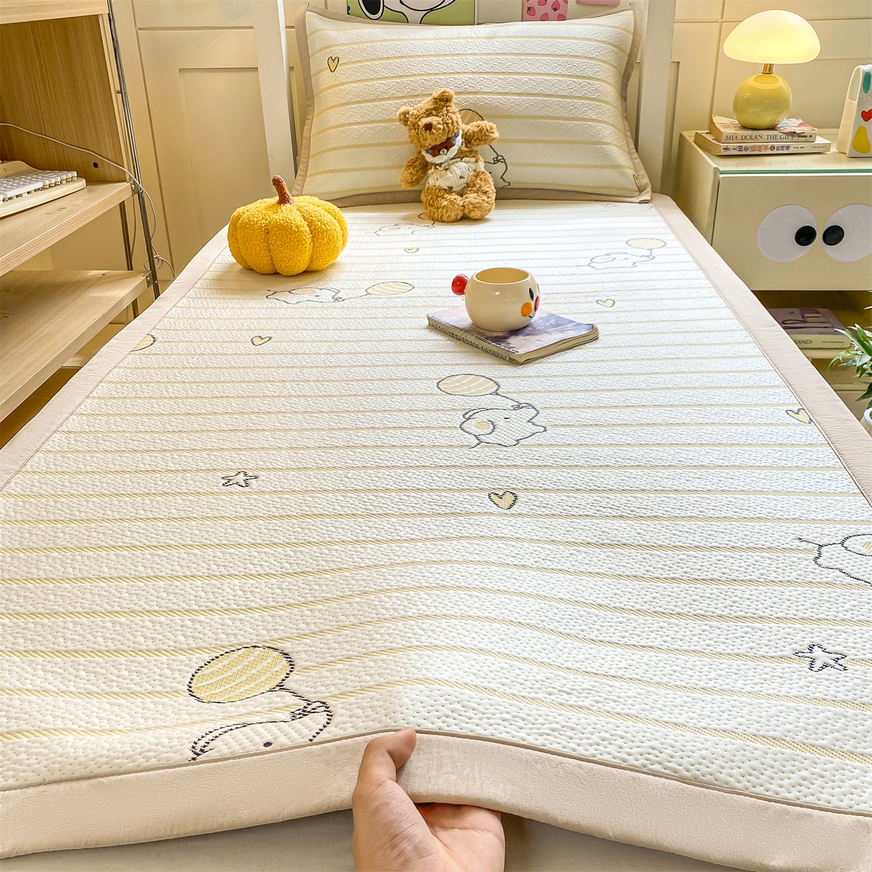 91家纺网 家纺一手货源 找家纺 （总）源舍家纺 2026新款A类PE卡通凉席三件套