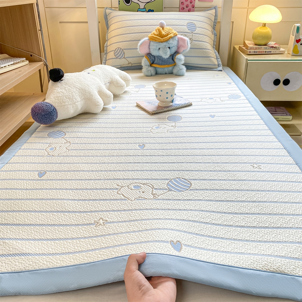 91家纺网 家纺一手货源 找家纺 （总）源舍家纺 2026新款A类PE卡通凉席三件套