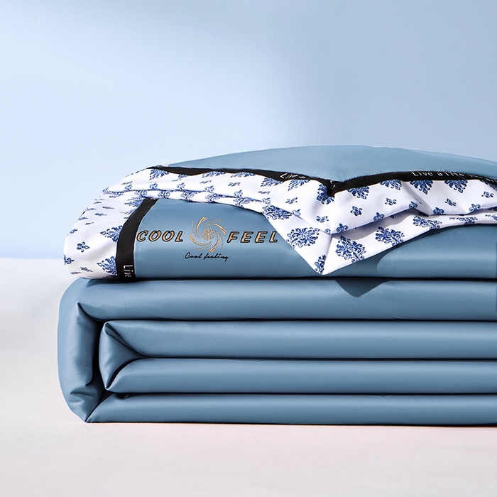 91家纺网 家纺一手货源 找家纺 （总）联林2026新款纯色针织凉感丝空调被详情