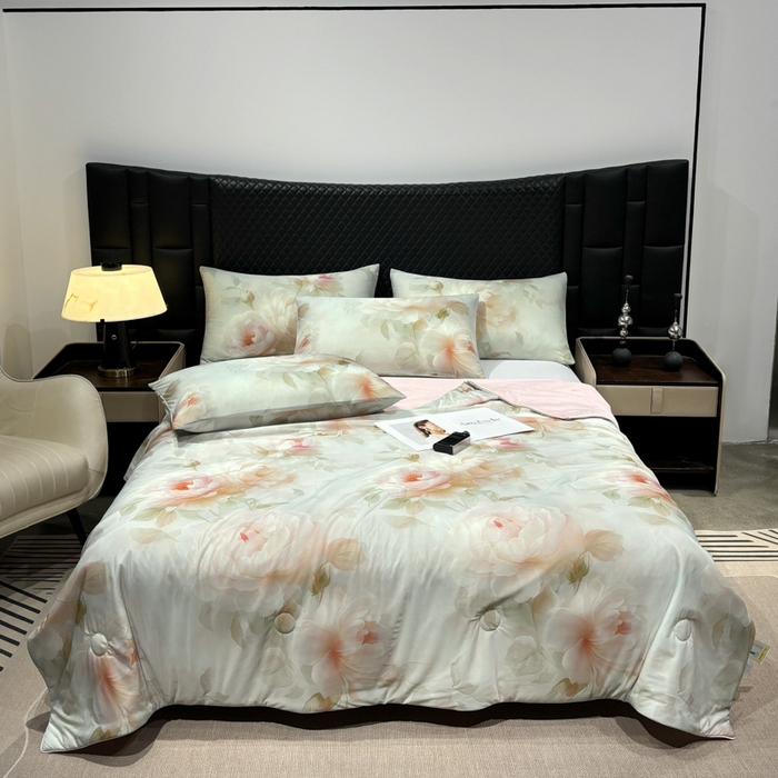 91家纺网 家纺一手货源 找家纺 联林2026新款玻尿酸针织凉感丝夏被夏凉被 千寻