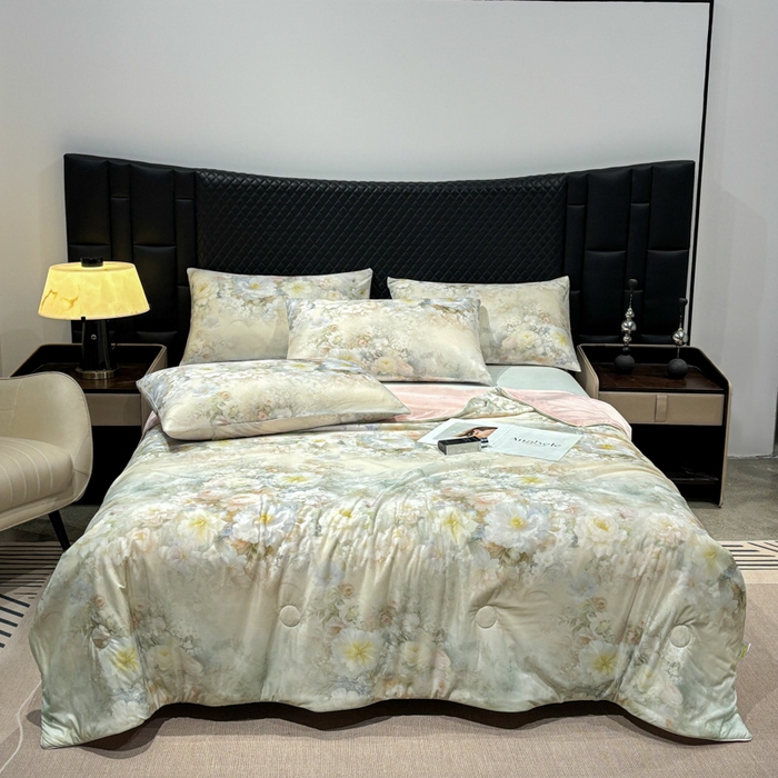 91家纺网 家纺一手货源 找家纺 （总）联林2026新款玻尿酸针织凉感丝夏被夏凉被