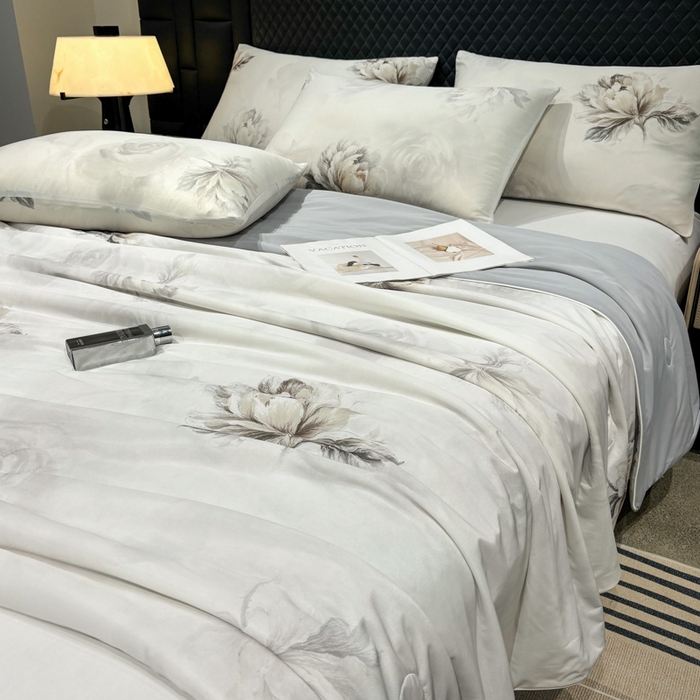 91家纺网 家纺一手货源 找家纺 联林2026新款玻尿酸针织凉感丝夏被夏凉被 梵诺 玉