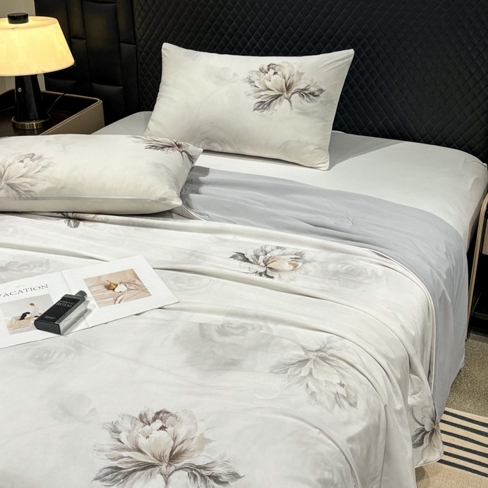 91家纺网 家纺一手货源 找家纺 联林2026新款玻尿酸针织凉感丝夏被夏凉被 梵诺 玉