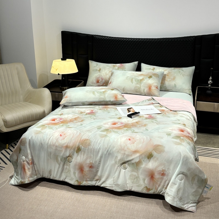 91家纺网 家纺一手货源 找家纺 联林2026新款玻尿酸针织凉感丝夏被夏凉被 千寻