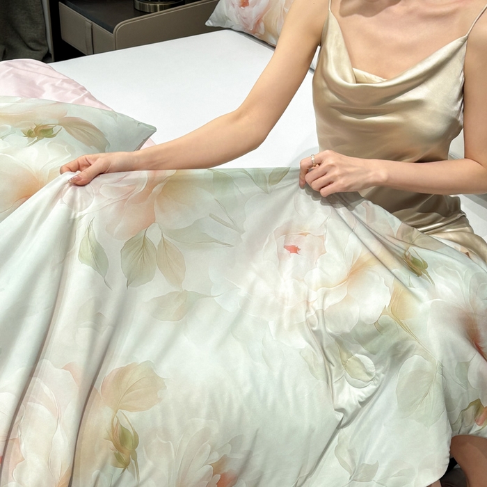 91家纺网 家纺一手货源 找家纺 联林2026新款玻尿酸针织凉感丝夏被夏凉被 千寻