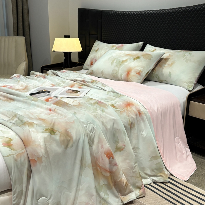 91家纺网 家纺一手货源 找家纺 联林2026新款玻尿酸针织凉感丝夏被夏凉被 千寻