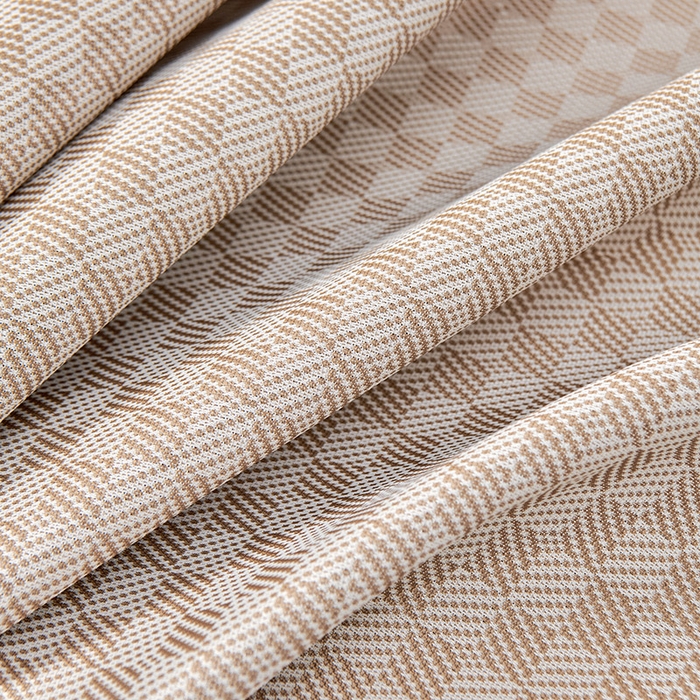 91家纺网 家纺一手货源 找家纺 小牛席业 2026新款棋盘格冰丝席（腊肠狗贴布绣）凉席三件套-床席款 腊肠狗贴布绣-咖色