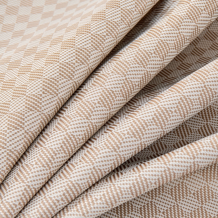 91家纺网 家纺一手货源 找家纺 小牛席业 2026新款棋盘格冰丝席（腊肠狗贴布绣）凉席三件套-床笠款 腊肠狗贴布绣-咖色