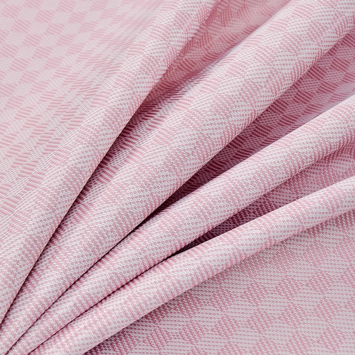 91家纺网 家纺一手货源 找家纺 小牛席业 2026新款棋盘格冰丝席（腊肠狗贴布绣）凉席三件套-床笠款 腊肠狗贴布绣-粉色