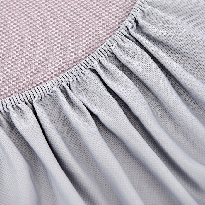 91家纺网 家纺一手货源 找家纺 小牛席业 2026新款棋盘格冰丝席（腊肠狗贴布绣）凉席三件套-床笠款 腊肠狗贴布绣-粉色