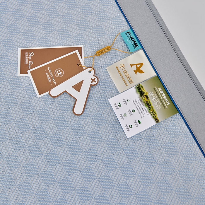 91家纺网 家纺一手货源 找家纺 小牛席业 2026新款棋盘格冰丝席（腊肠狗贴布绣）凉席三件套-床笠款 腊肠狗贴布绣-蓝色