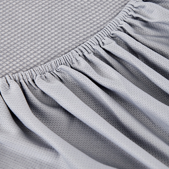 91家纺网 家纺一手货源 找家纺 小牛席业 2026新款棋盘格冰丝席（腊肠狗贴布绣）凉席三件套-床笠款 腊肠狗贴布绣-灰色