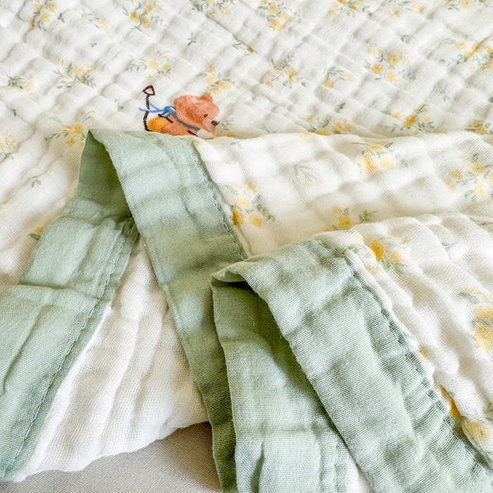 91家纺网 家纺一手货源 找家纺 （总）慕婷家纺 2026新款婴儿纱布浴巾浴巾全棉六层纱布泡泡纱布毛巾被