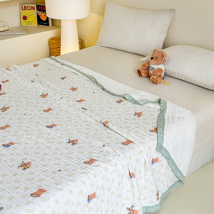 91家纺网 家纺一手货源 找家纺 （总）慕婷家纺 2026新款婴儿纱布浴巾浴巾全棉六层纱布泡泡纱布毛巾被