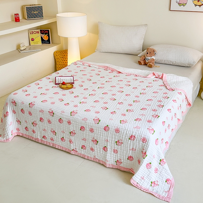 91家纺网 家纺一手货源 找家纺 （总）慕婷家纺 2026新款婴儿纱布浴巾浴巾全棉六层纱布泡泡纱布毛巾被