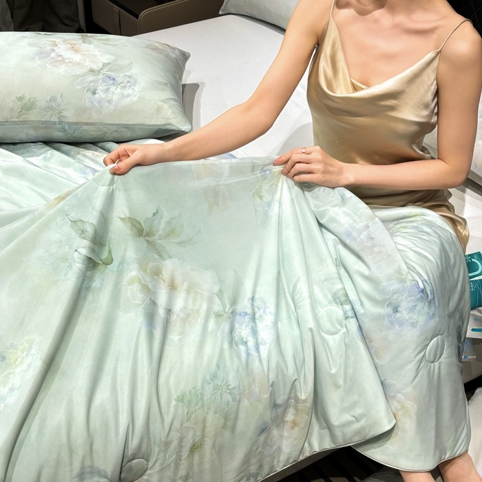 91家纺网 家纺一手货源 找家纺 （总）联林2026新款玻尿酸针织凉感丝夏被夏凉被