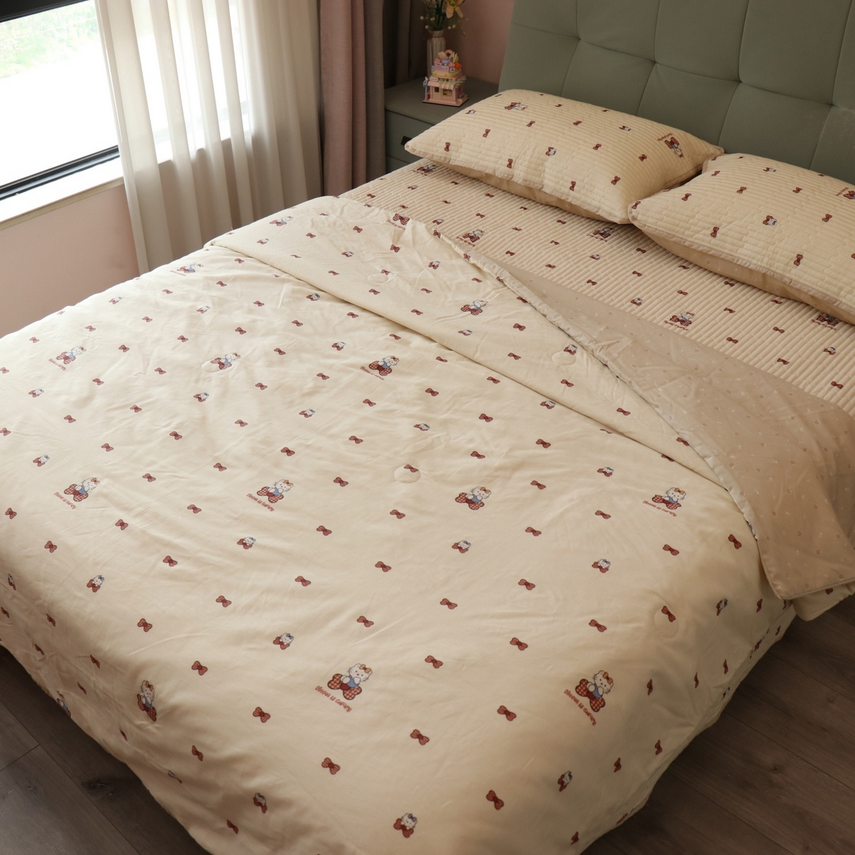 91家纺网 家纺一手货源 找家纺 （总）孑寐家纺 2026新款全棉纯棉多功能夏被床盖四件套夏凉被空调被