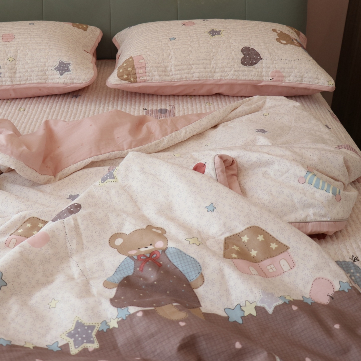 91家纺网 家纺一手货源 找家纺 孑寐家纺 2026新款全棉纯棉多功能夏被床盖四件套夏凉被空调被 假日野餐