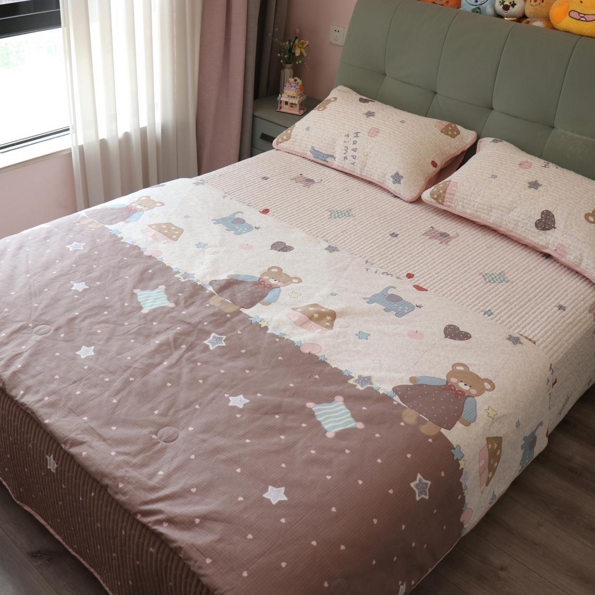 91家纺网 家纺一手货源 找家纺 孑寐家纺 2026新款全棉纯棉多功能夏被床盖四件套夏凉被空调被 假日野餐