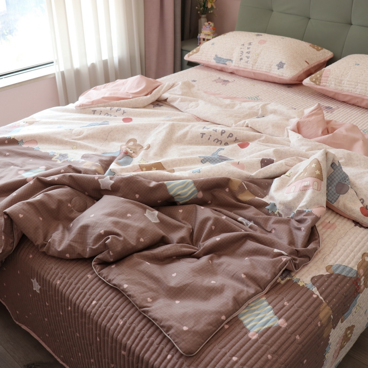 91家纺网 家纺一手货源 找家纺 孑寐家纺 2026新款全棉纯棉多功能夏被床盖四件套夏凉被空调被 假日野餐