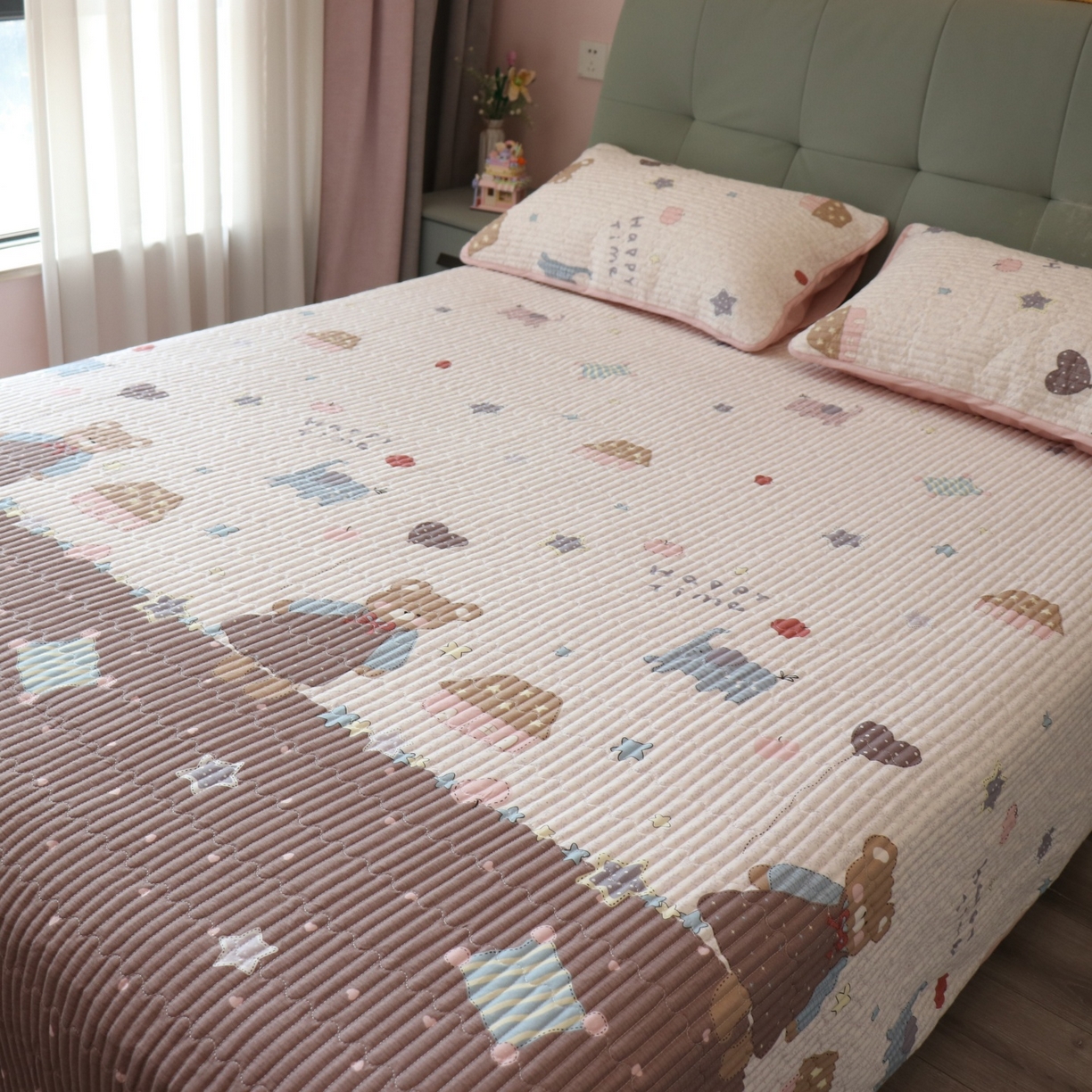 91家纺网 家纺一手货源 找家纺 孑寐家纺 2026新款全棉纯棉多功能夏被床盖四件套夏凉被空调被 假日野餐