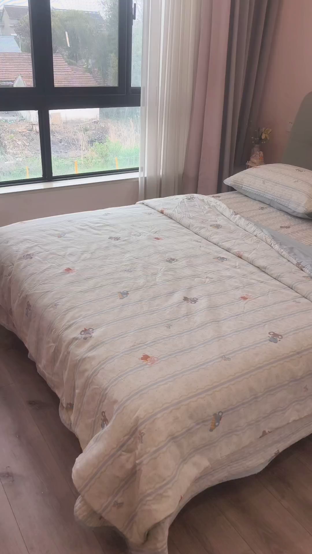 91家纺网 家纺一手货源 找家纺 孑寐家纺 2026新款全棉纯棉多功能夏被床盖四件套夏凉被空调被 小象人家