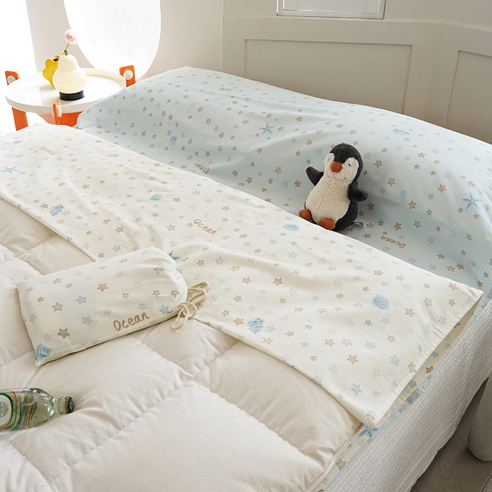 91家纺网 家纺一手货源 找家纺 梦楠家纺 2026新款12868全棉40支酒店隔脏睡袋 贝母星空