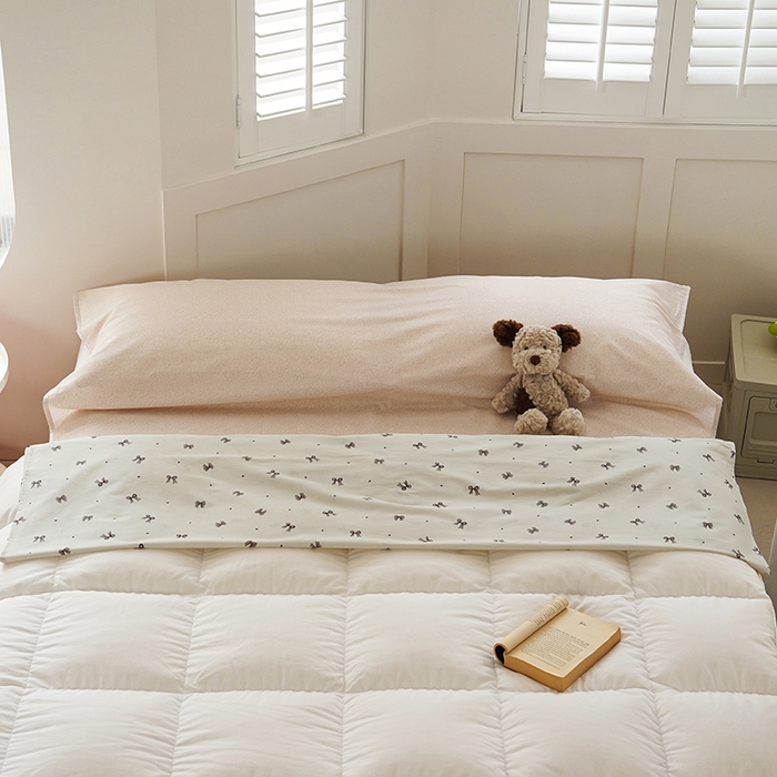 91家纺网 家纺一手货源 找家纺 梦楠家纺 2026新款12868全棉40支酒店隔脏睡袋 蝴蝶结