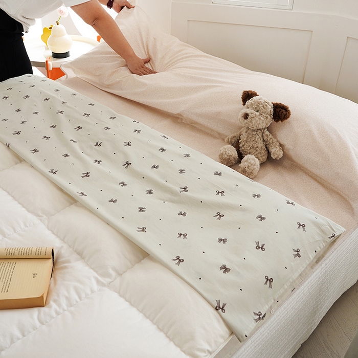 91家纺网 家纺一手货源 找家纺 梦楠家纺 2026新款12868全棉40支酒店隔脏睡袋 蝴蝶结