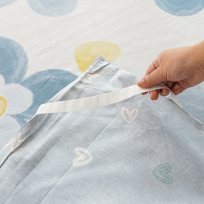 91家纺网 家纺一手货源 找家纺 梦楠家纺 2026新款12868全棉40支酒店隔脏睡袋 向阳花开