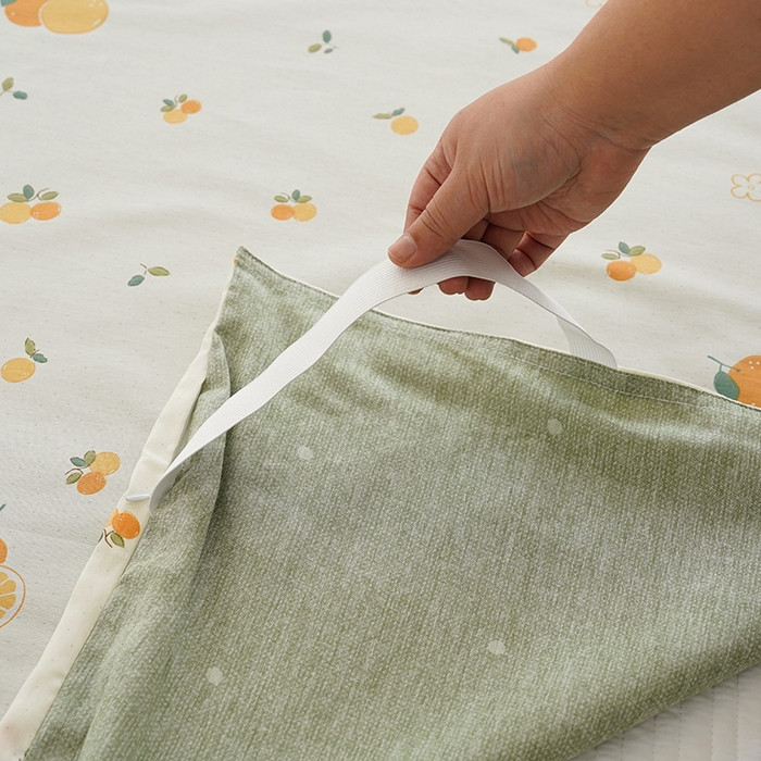 91家纺网 家纺一手货源 找家纺 梦楠家纺 2026新款12868全棉40支酒店隔脏睡袋 小橘子