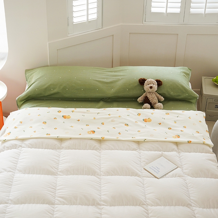 91家纺网 家纺一手货源 找家纺 梦楠家纺 2026新款12868全棉40支酒店隔脏睡袋 小橘子