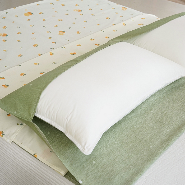 91家纺网 家纺一手货源 找家纺 梦楠家纺 2026新款12868全棉40支酒店隔脏睡袋 小橘子