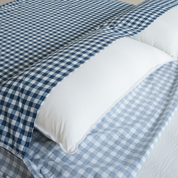 91家纺网 家纺一手货源 找家纺 梦楠家纺 2026新款12868全棉40支酒店隔脏睡袋 小兰格