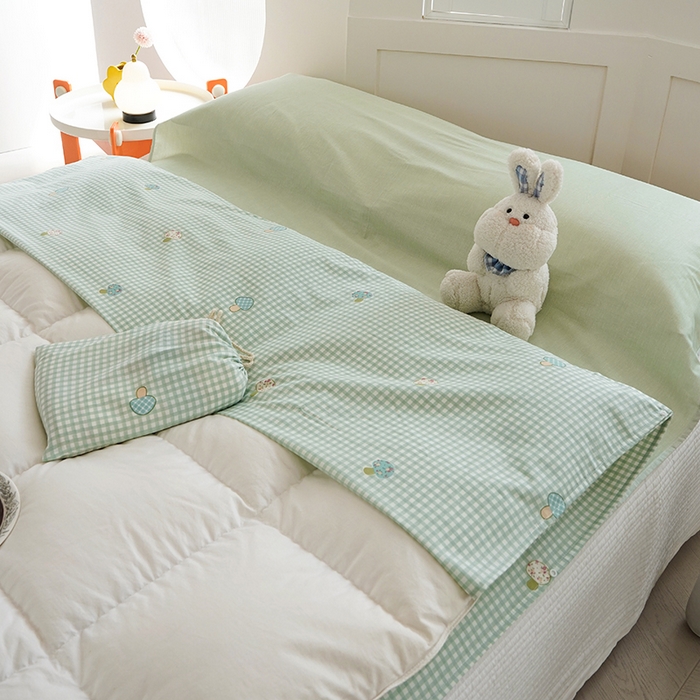 91家纺网 家纺一手货源 找家纺 梦楠家纺 2026新款12868全棉40支酒店隔脏睡袋 小蘑菇