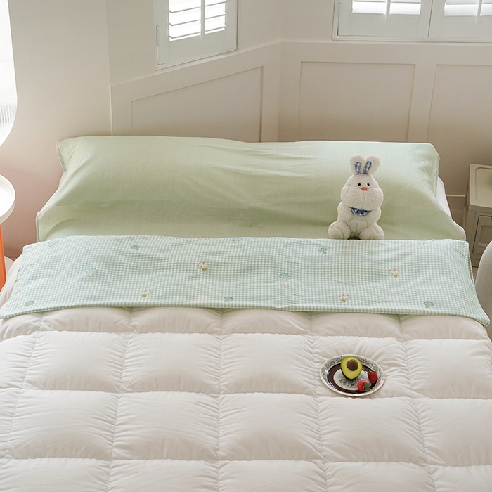 91家纺网 家纺一手货源 找家纺 梦楠家纺 2026新款12868全棉40支酒店隔脏睡袋 小蘑菇